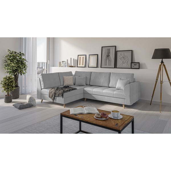 Divano angolare grigio (angolo sinistro) Ariella - Ropez-image-2