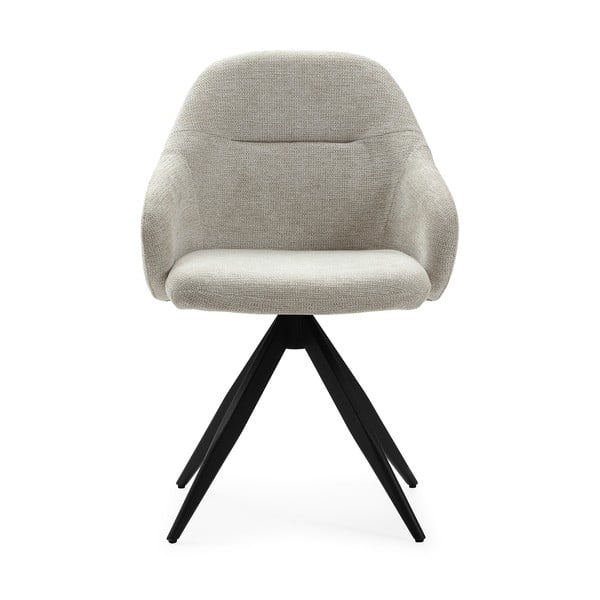 Set di sedie da pranzo grigio chiaro in imbottito con braccioli 2 pz Tamara – Marckeric-image-2