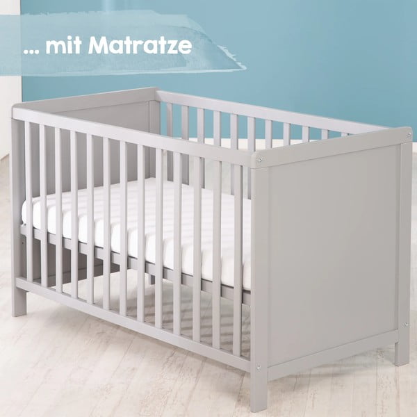 Culla grigio chiaro 60x120 cm - Roba-image-1