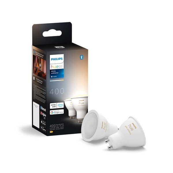 Lampadine intelligenti a LED in set di 2 GU10, 4 W White ambiance - Philips Hue-image-1