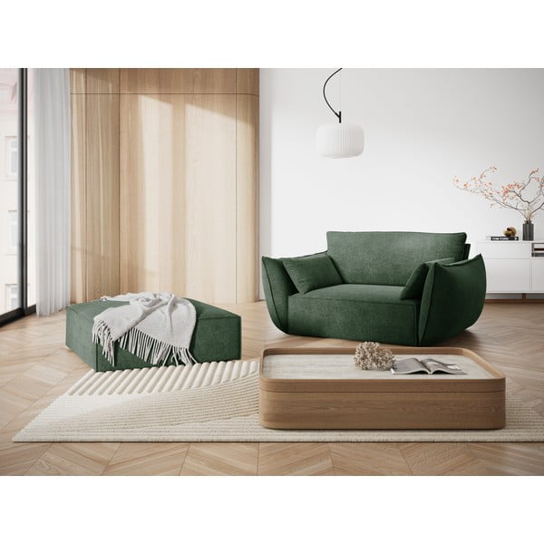 Poltrona verde scuro Vanda - Mazzini Sofas-image-1
