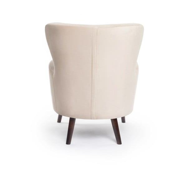 Poltrona in velluto beige Noemye - Bonami Essentials-image-4