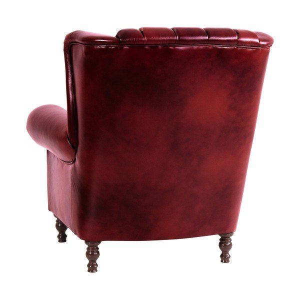 Poltrona in pelle rossa Vary - Max Winzer-image-4
