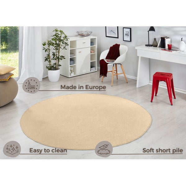 Tappeto rotondo beige ø 133 cm Fancy - Hanse Home-image-4