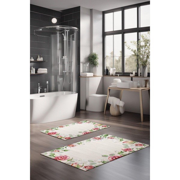 Set di tappetini per il bagno 2 pz 60x100 cm – Foutastic-image-1