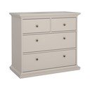Cassettiera color crema 96x87x49 cm Paris – Tvilum