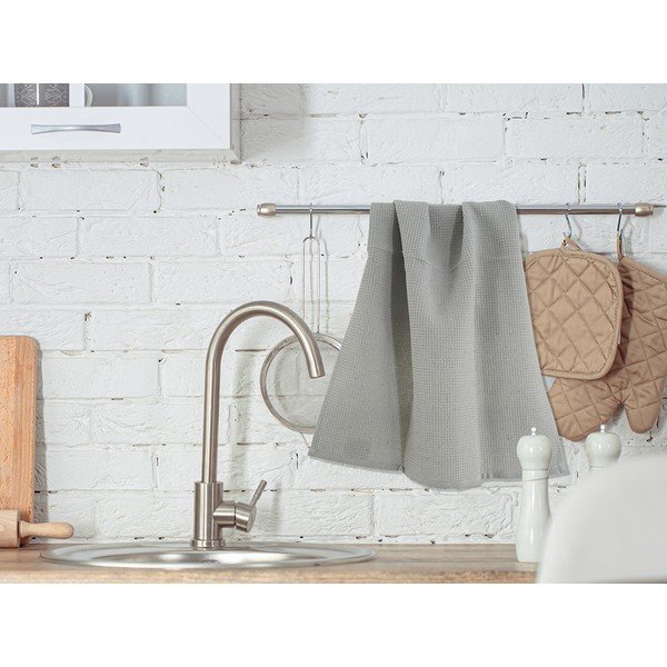 Asciugamani in cotone in set da 3 40x60 cm Wafle - B.E.S.-image-1