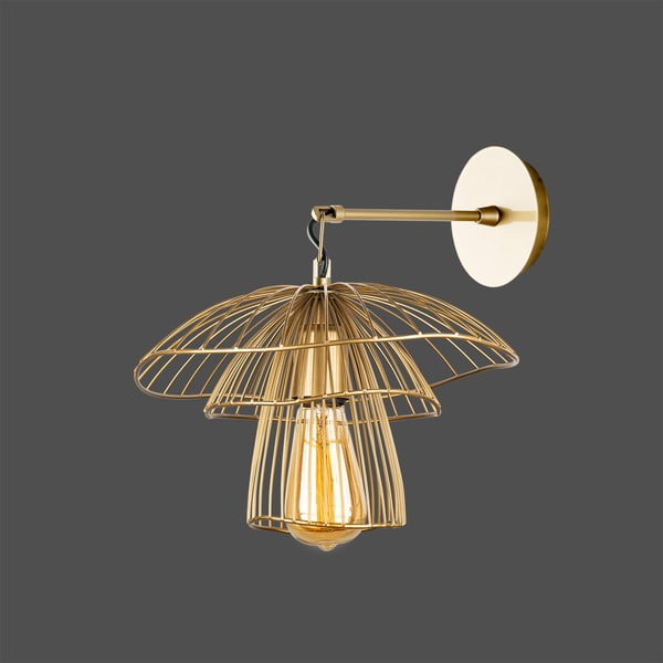 Lampada da parete color oro, altezza 36 cm Root - Squid Lighting-image-1