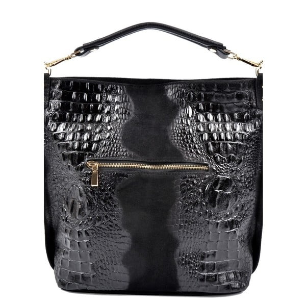 Borsa in pelle nera Ganna - Roberta M-image-1
