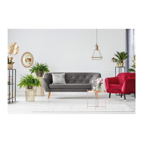 Divano a tre posti grigio Amelie - Mazzini Sofas-image-2