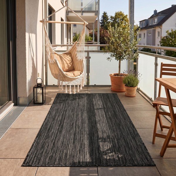 Tappeto da interno/esterno nero 60x100 cm Mira 1450 – Ayyildiz Carpets-image-1