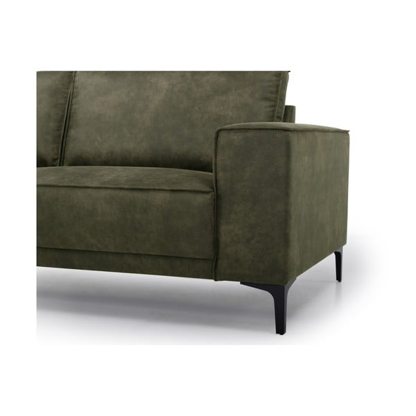 Divano angolare verde in similpelle (angolo sinistro) Copenhagen - Scandic-image-4