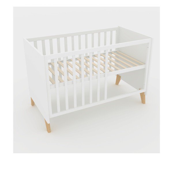 Lettino bianco 60x120 cm Léon – Roba-image-3