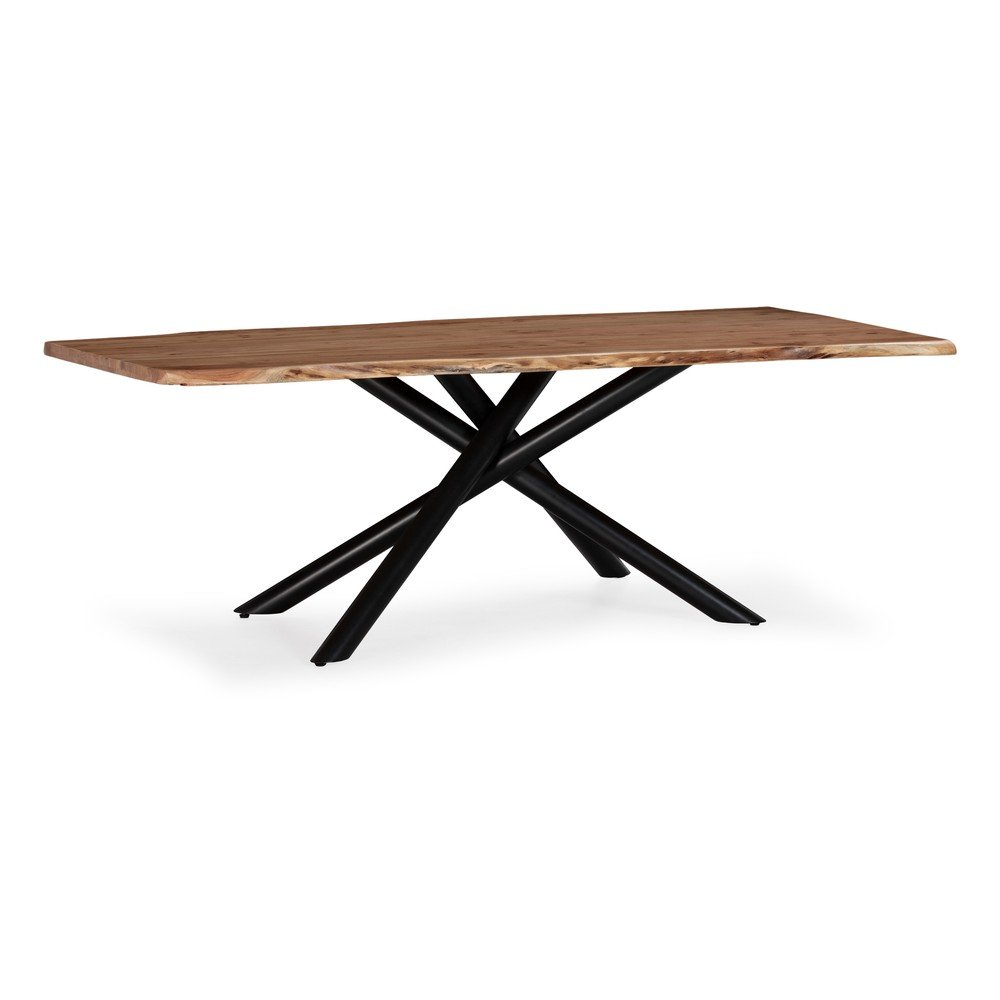 Tavolo da pranzo in acacia massiccia 100x220 cm Anuri – MOME | Tavoli da pranzo