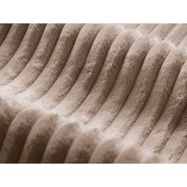 Poggiapiedi marrone con rivestimento in velluto a coste Dia – Micadoni -image-2