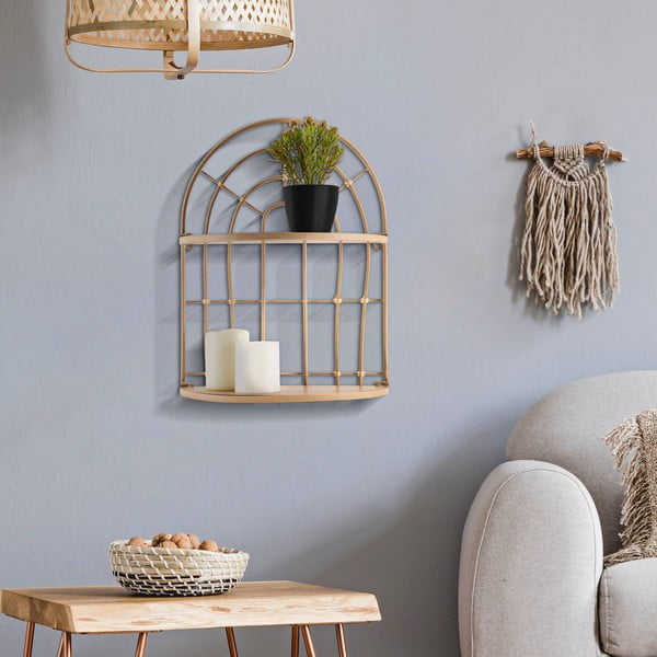 Scaffale in metallo a castello in colore naturale Arch - Mauro Ferretti-image-1