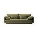 Divano in verde chiaro con rivestimento in velluto 220 cm Torino – Micadoni 