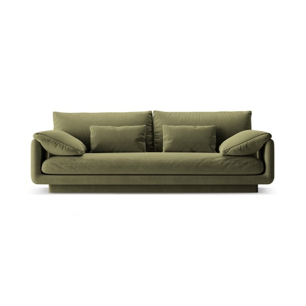 Divano bouclé verde chiaro 220 cm Torino - Micadoni Home