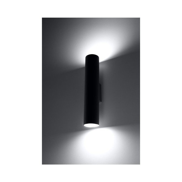Lampada da parete nera 2 Castro - Sollux-image-3