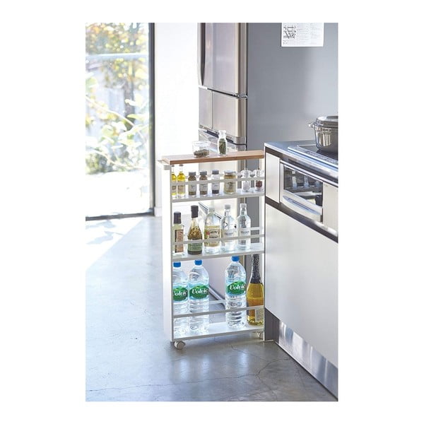 Mobile da bagno bianco in metallo 47,5x81 cm Tower - YAMAZAKI-image-3