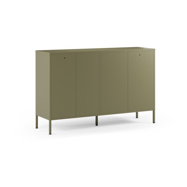 Cassettiera verde in metallo 140x90x40 cm Fayna – Marckeric-image-4