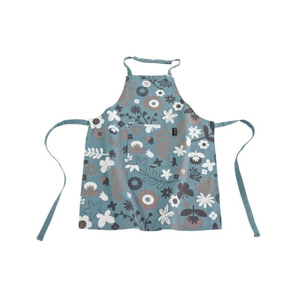 Bílo-modrá dětská zástěra ZicZac Floral