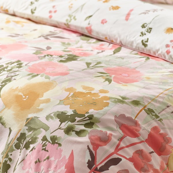 Set copripiumino e federa rosa per letto singolo 135x200 cm Countryside Floral – Catherine Lansfield-image-4