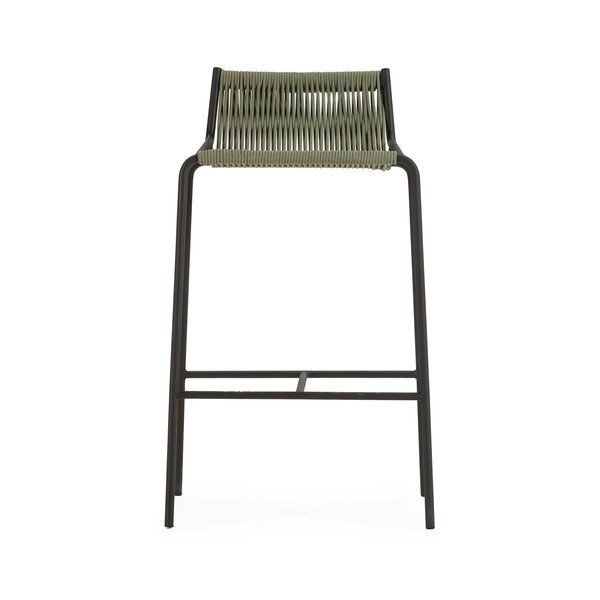 Sgabello da bar verde in metallo (altezza della seduta 65 cm) Emily – Marckeric-image-2
