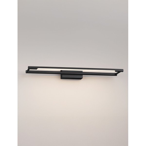 Lampada da parete LED nera opaca in acciaio con struttura flessibile Olas – Nova Luce-image-3