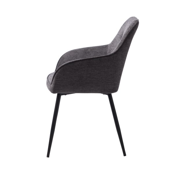 Sedia da pranzo grigio scuro Nolan - Unique Furniture-image-3