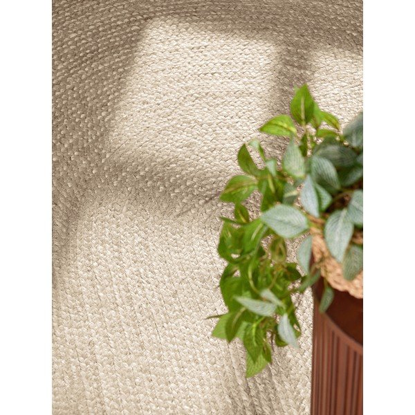 Tappeto color crema in iuta reversibile/tessuto a mano 160x230 cm Braided – Hanse Home-image-2