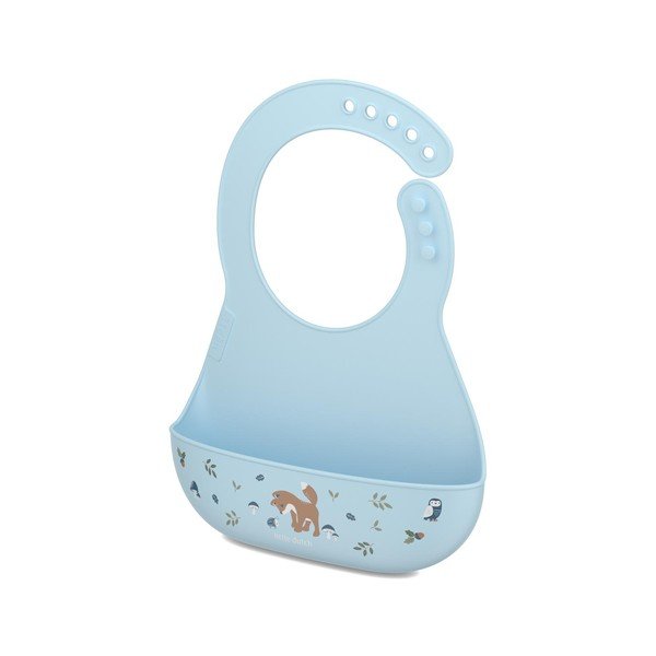 Bavaglino azzurro in silicone Forest Friends – Mepal