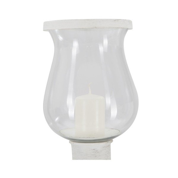 Portacandele bianco a un braccio Provenza, altezza 85,5 cm - Mauro Ferretti-image-3