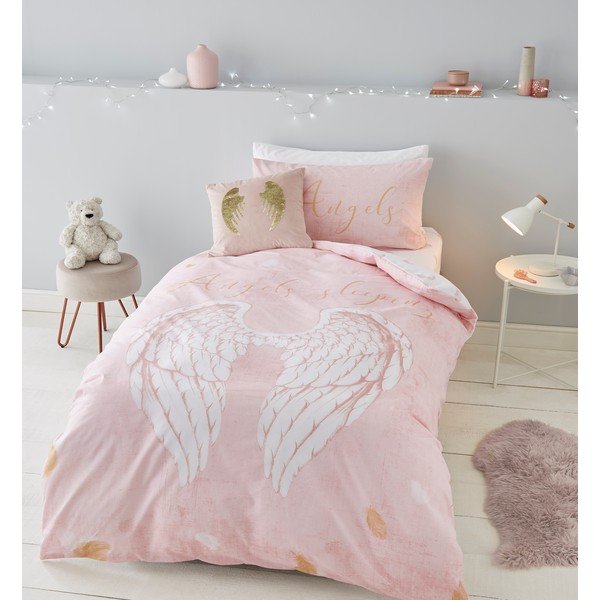 Biancheria da letto per bambini 200x135 cm Angel Wings - Catherine Lansfield-image-1