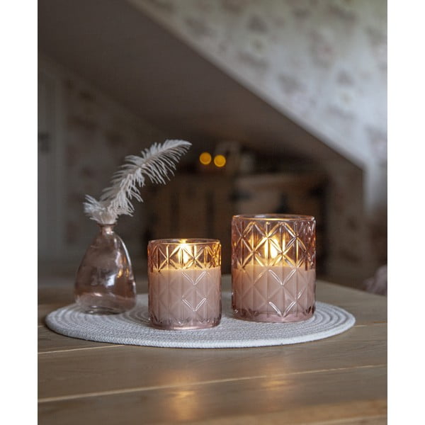 Candela a LED con alimentazione a batteria (altezza totale 10 cm) Flamme Romb – Star Trading-image-3