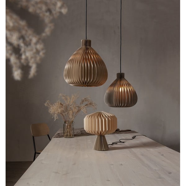 Paralume marrone chiaro ø 38 cm Honeycomb - Star Trading-image-3