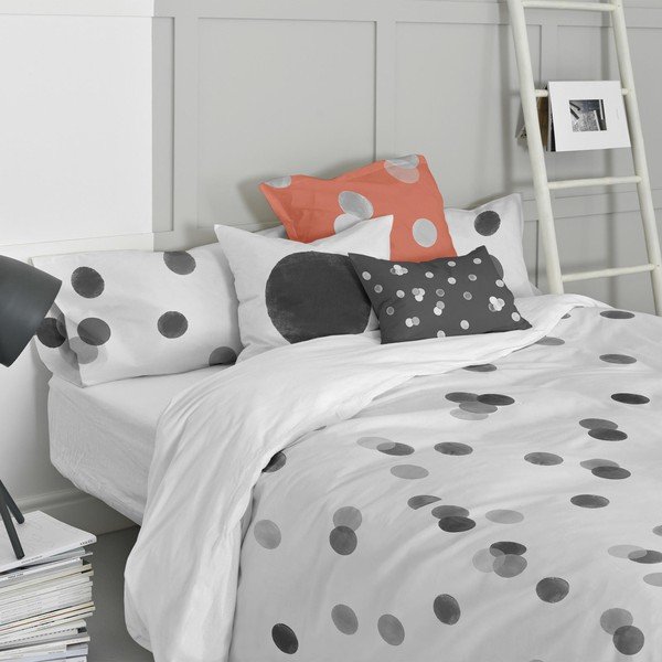 Set di 2 federe in cotone Shine Confetti - Blanc-image-1