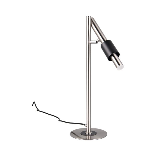 Lampada da tavolo LED nera e argentata (altezza totale 50 cm) Ikaris – Trio Select