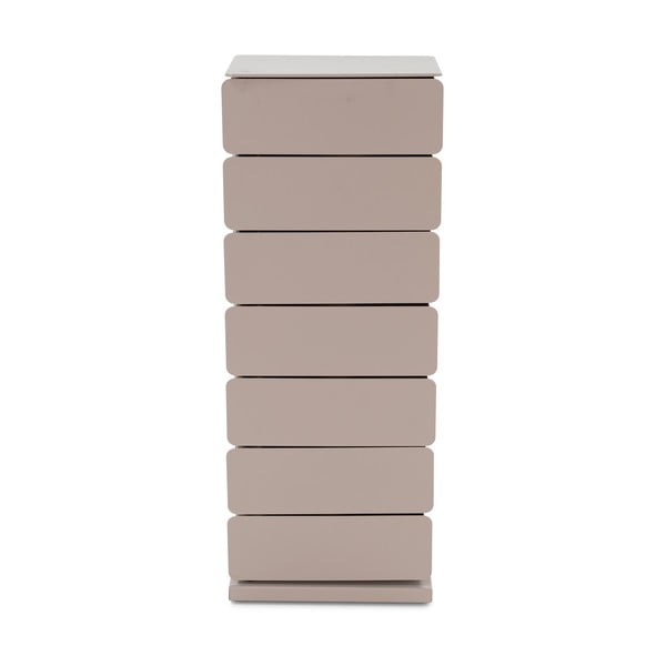 Cassettiera in metallo grigio-beige 37x98,5 cm Joey - Spinder Design
