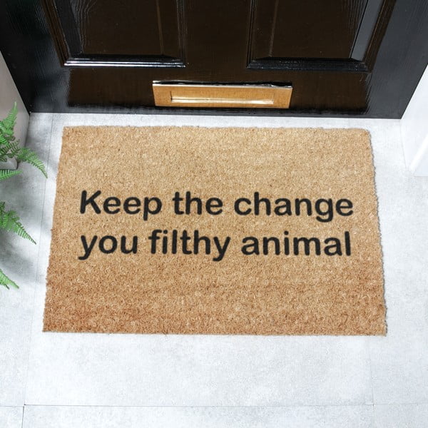 Zerbino in cocco 40x60 cm Keep the Change - Artsy Doormats-image-2