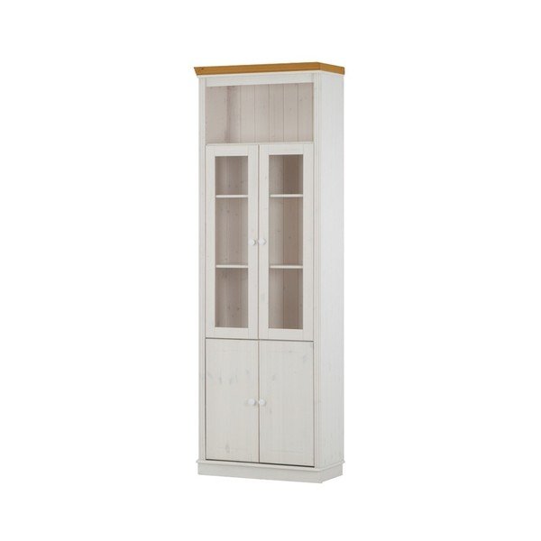 Anta bianca della vetrina Annabelle in legno di pino - Støraa