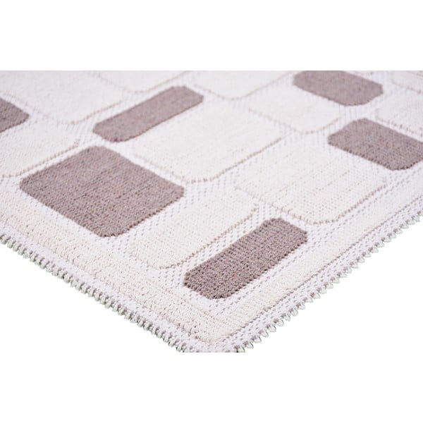 Tappeto in cotone beige, 60 x 90 cm Mozaik - Vitaus-image-2