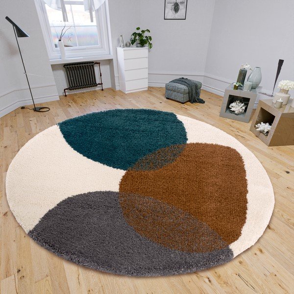 Tappeto rotondo marrone ø 160 cm Arti - Hanse Home-image-1