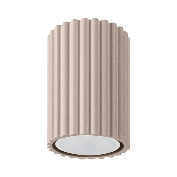 Faretto grigio tortora in metallo ø 6,5 cm Gleam – Sollux