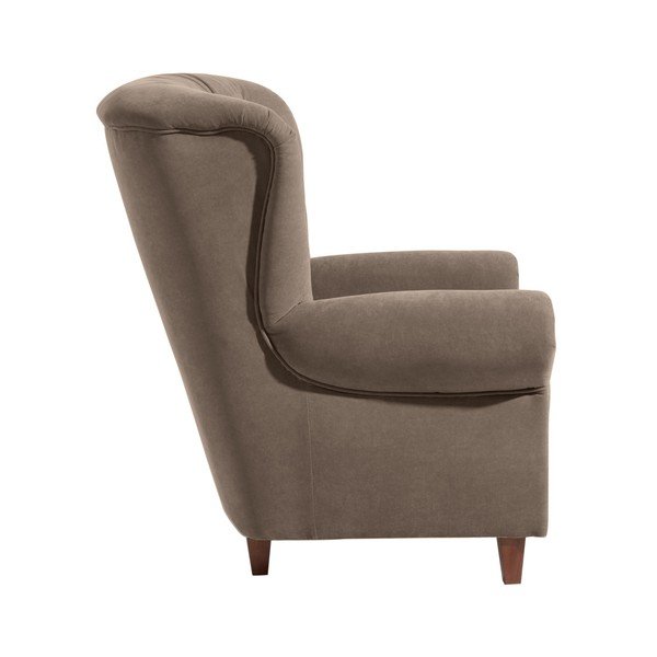 Poltrona marrone chiaro Vicky Velor - Max Winzer-image-1