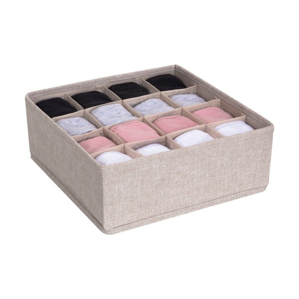 Organizzatore per cassetti beige con 16 scomparti Cassetto - Bigso Box of Sweden-image-2