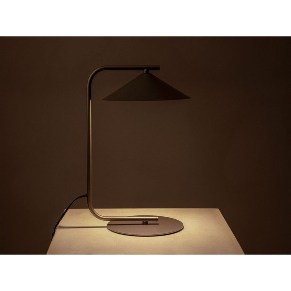 Lampada da tavolo marrone in metallo (altezza totale 42 cm) Nocte – Micadoni -image-1