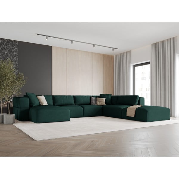 Angolo verde Divano a U, angolo destro Esther - Milo Casa-image-1