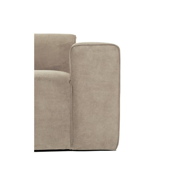 Modulo divano in velluto a coste beige (angolo destro) Sting - Scandic-image-4