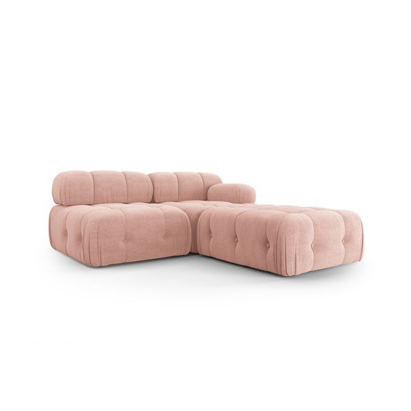 Chaise lounge componibile in rosa chiaro Ferento – Cosmopolitan Design-image-4